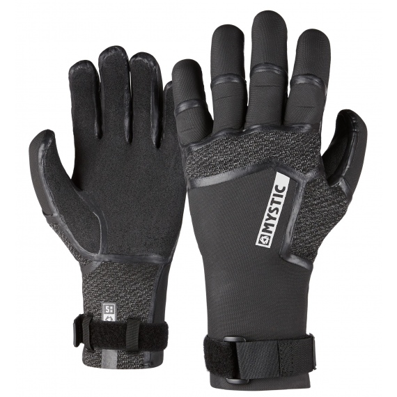 Mystic Rokavice SUPREME Glove 5mm 5Finger Precurved - 900 Black