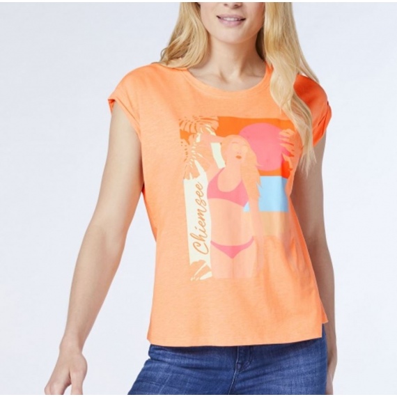 Chiemsee FOULA T-Shirt - Orange Pop