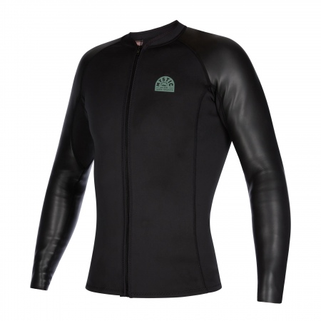 Mystic Majica LS Neoprene vest Fullzip - 900 Black