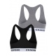 Top Chiemsee BRA 2 Pcs - 7590 M Grey - Blck