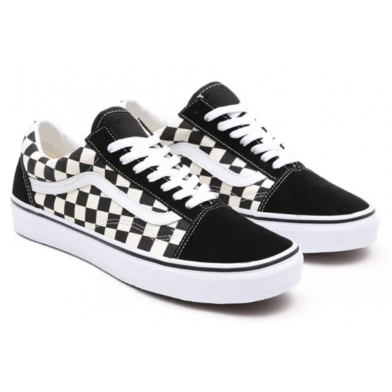 Vans OLD SKOOL (Primary Check) - Black-White