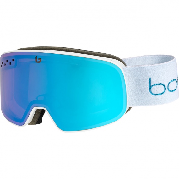 Bolle NEVADA SMALL - White Metallic Blue Matte-Azure