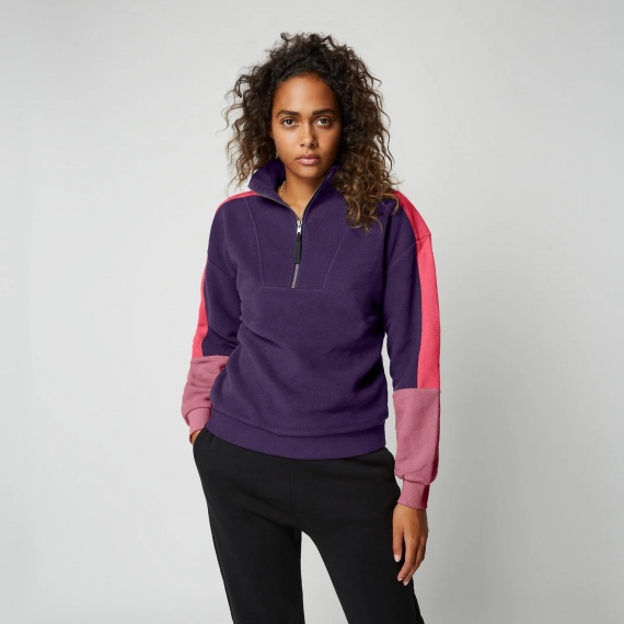 Majica Mystic THE HEAT Zip Up - 512 Deep Purple
