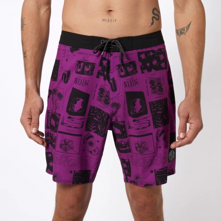Hlače Mystic RIPPLE Boardshorts 18'' - Sunset Purple