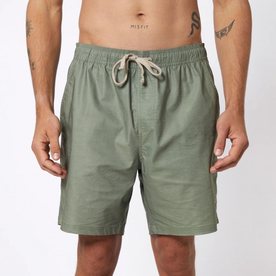 Hlače Mystic THE VOLLEY Hybrid Boardshorts 17'' - Dark Olive