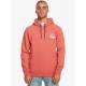 Quiksilver CLEAN CIRCLE Hoodie - Mineral Red