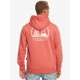 Quiksilver CLEAN CIRCLE Hoodie - Mineral Red