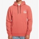 Quiksilver CLEAN CIRCLE Hoodie - Mineral Red