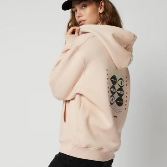 Majica Mystic TRESSPASS Hoodie - Pink Clay