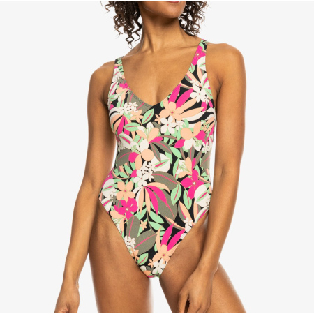 Roxy PT BEACH CLASSICS Swimsuit - Anthracite Palm Song S