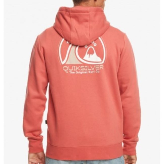 Quiksilver CLEAN CIRCLE Hoodie - Mineral Red