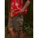 Quiksilver TAXER CARGO Shorts - Grape Leaf