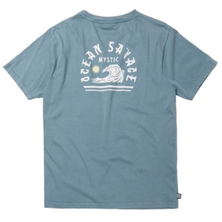 Majica Mystic MOONWASH SS - 828 Grey Blue