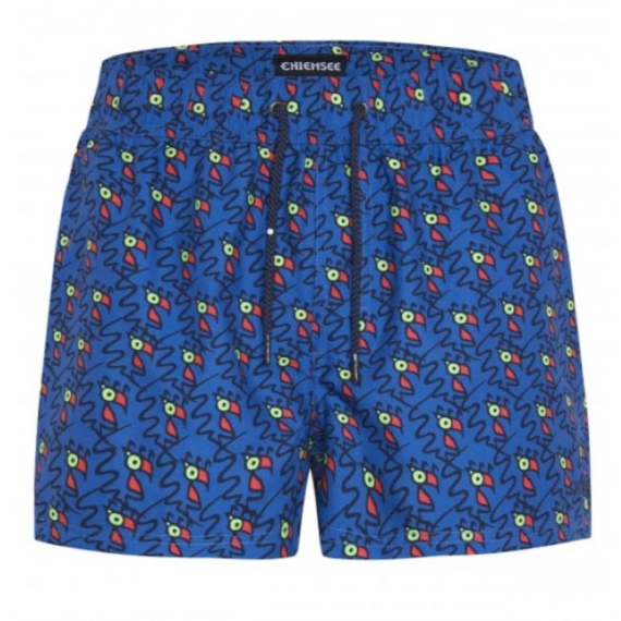 Hlače Chiemsee GONONE Boardshorts - Md Blu Pink Aop