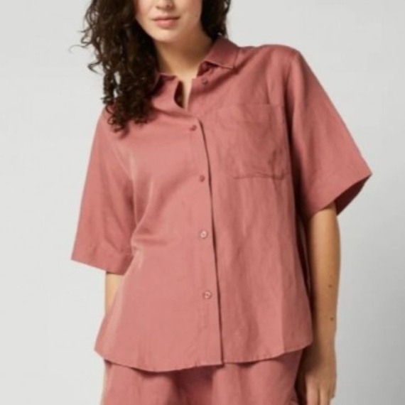Mystic LINEN Shirt - Dusty Pink