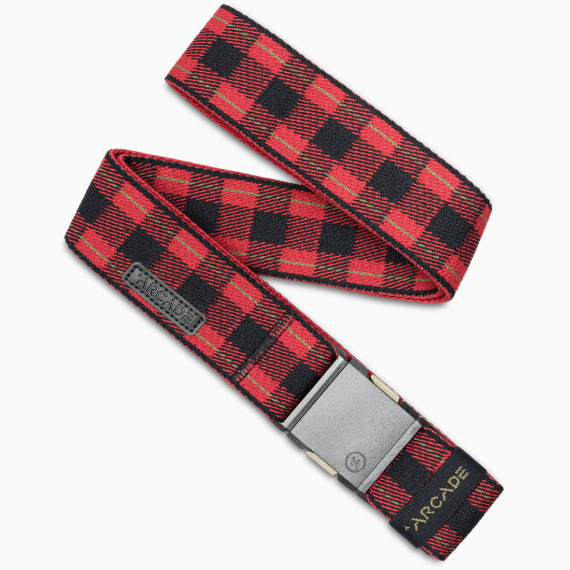 Arcade PLAID Belt - Black-Burnt