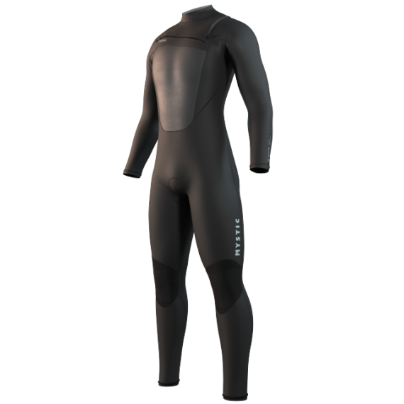 Mystic Obleka BRAND 3-2 Frontzip Flatlock - Black