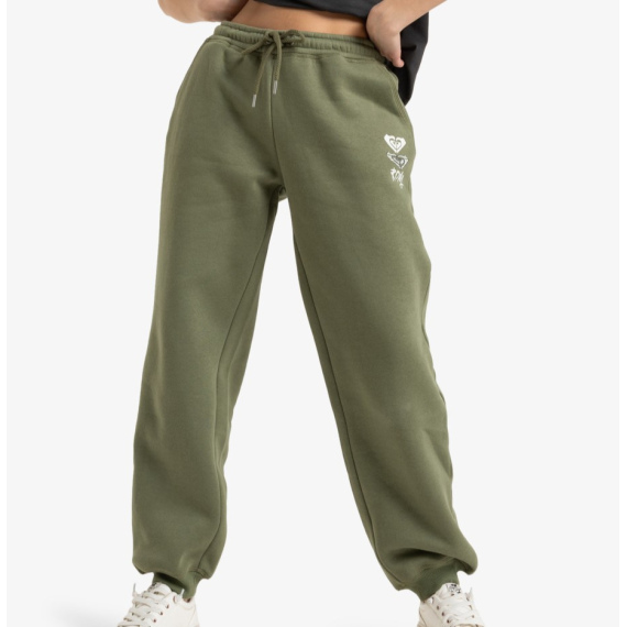 Hlače Roxy SURF STOKED Brushed - Oil Green