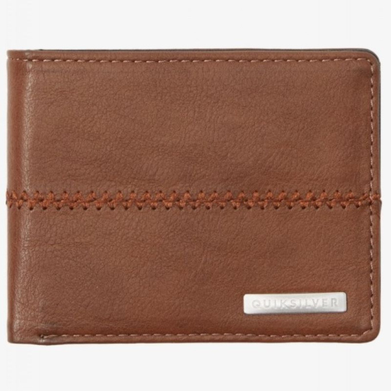 Quicksilver STITCHY 3 Wallet - Chocolate Brown
