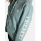 Majica Burton ELITE ZIP Hoodie - Petrol Green