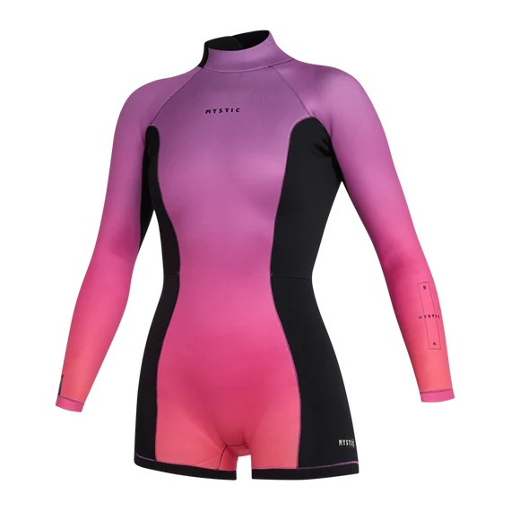 Mystic Obleka LUNAR Bruna Kajiya 2-2 Longarm Shorty Backzip Women - 370 Coral