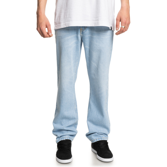 Hlače DC WORKER STRAIGHT DENIM RIL - Indigo Light