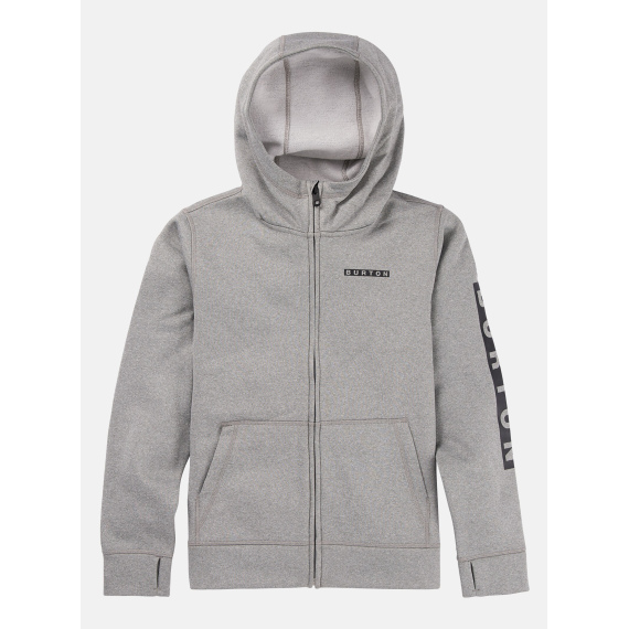 Majica Burton KIDS OAK Zip Hoodie Junior - Gray Heather