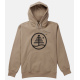 Majica Burton FAMILY TREE Hoodie - Summit Taupe