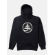 Majica Burton FAMILY TREE Hoodie - True Black