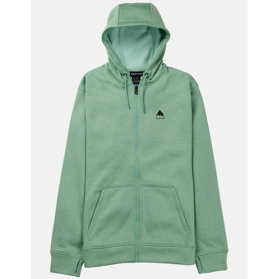 Majica Burton OAK Zip Hoodie - Soft Sage Heather