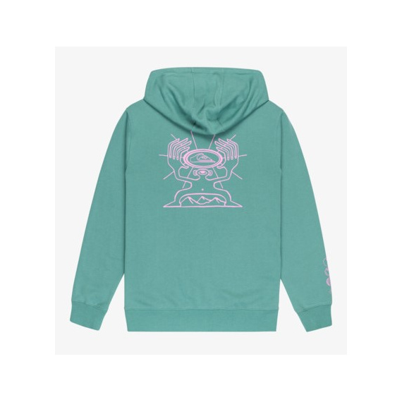 Quiksilver GRAPHIC HOOD ZIP - Gmw0 Deep Sea