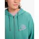 Quiksilver GRAPHIC HOOD ZIP - Gmw0 Deep Sea