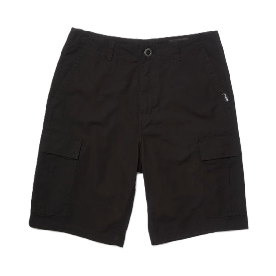 Hlače Volcom STRANGE TRIPPER CARGO 22 Kratke - Black