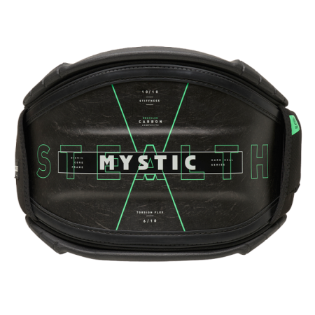Mystic Trapez STEALTH EVOLVE Waist Harness - 900 Black