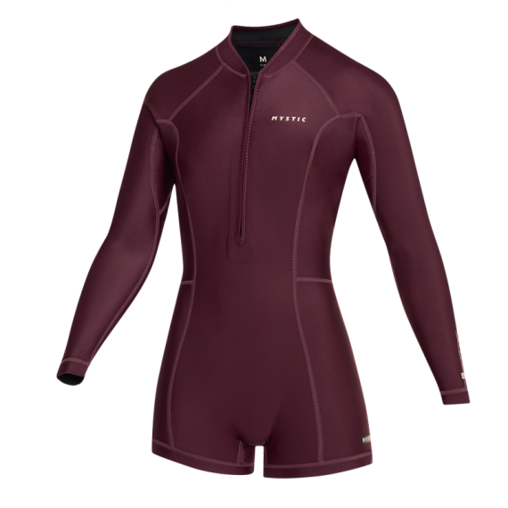 Mystic Obleka LUNAR 2-2 Longarm Shorty Frontzip Women - 322 Oxblood Red