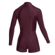 Mystic Obleka LUNAR 2-2 Longarm Shorty Frontzip Women - 322 Oxblood Red