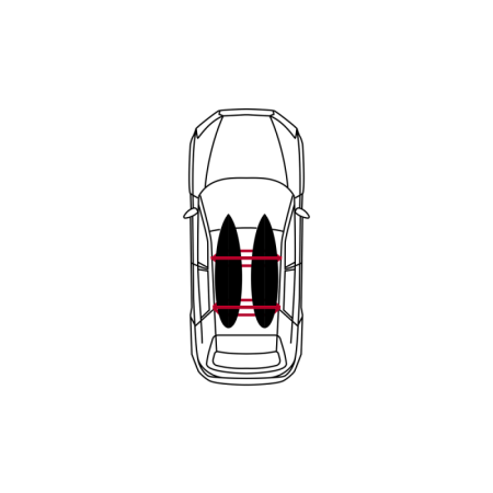 Mystic Prtljažnik INFLATABLE ROOFRACK SYSTEM Double - 900 Black