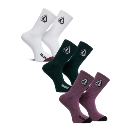 Volcom FULL STONE MIX 3PK Socks - Mlt Multi