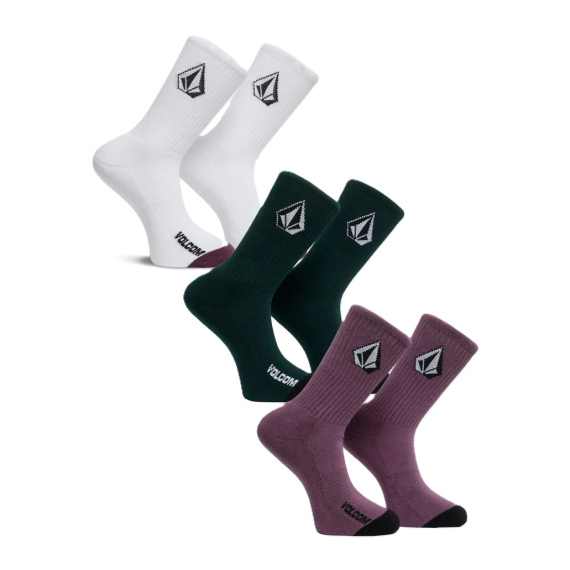 Volcom FULL STONE MIX 3PK Socks - Mlt Multi