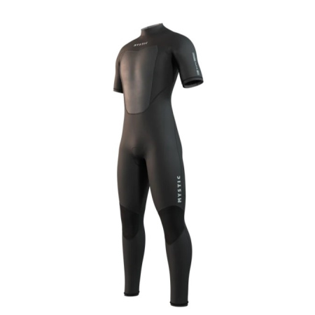 Mystic BRAND Shortarm 3-2 Backzip Flatlock - 900 Black