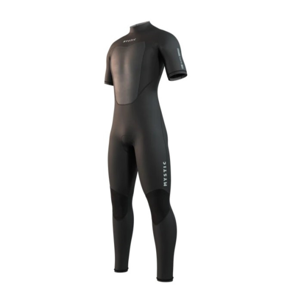 Mystic BRAND Shortarm 3-2 Backzip Flatlock - 900 Black