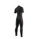 Mystic BRAND Shortarm 3-2 Backzip Flatlock - 900 Black