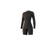 Mystic Obleka BRAND Longarm Shorty 3-2 Backzip Flatlock Women - 900 Black