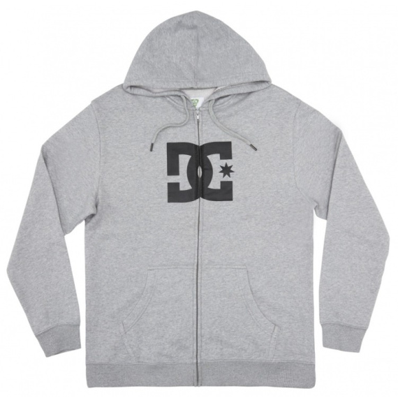 Majica DC STAR ZIP Hoodie - Heather Grey