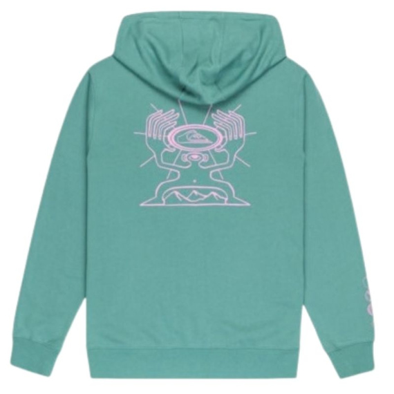 Quiksilver GRAPHIC HOOD ZIP - Gmw0 Deep Sea