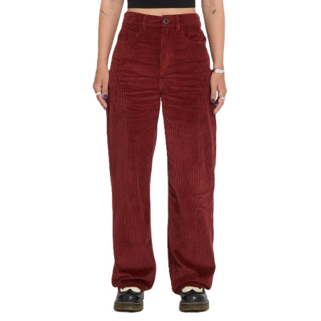 Hlače Volcom WEELLOW II CORD - Brick