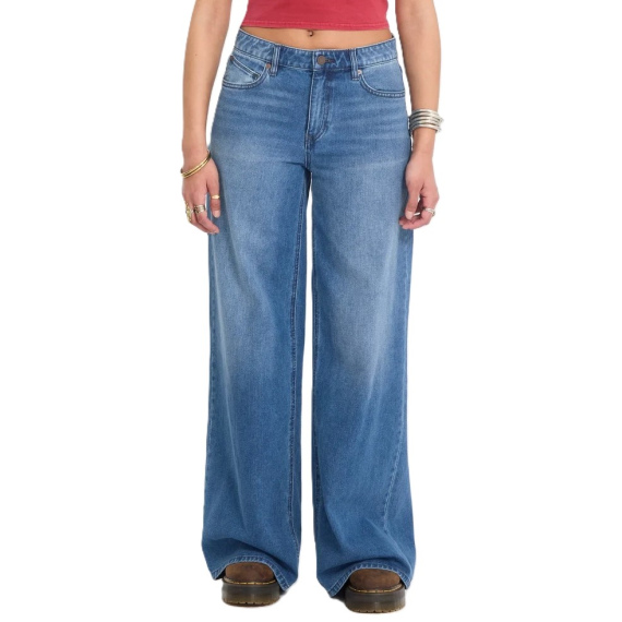 Hlače Volcom STONED BF LOWRISE - Worn Light Blue