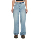 Hlače Volcom STONED BF HIRISE - Dusty Blue Wash