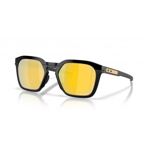 Oakley HSTN SQ 2.0 - 9555-07 Polished Black-Prizm 24K Polarized