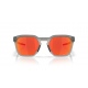 Oakley HSTN SQ 2.0 - 9555-06 Matte Grey Smoke-Prizm Ruby Polarized
